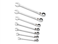 Britool Expert BRIE111107B - Set of 7 Ratchet Combination Spanners 8-19mm