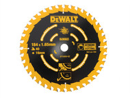 DEWALT DEWDT10303QZ - Circular Saw Blade 184 x 16mm x 40T Corded Extreme Framing