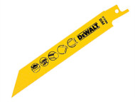 DEWALT DEWDT2384QZ - Bi Metal Sabre Blade for Metal Pipes & Profiles 152mm Pack of 5