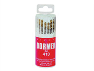 Dormer DORA094413 - A094 No.413 HSS TiN Coated Drill Set of 13 1.5- 6.50mm x 0.5mm