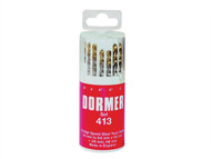 Dormer DORA094419 - A094 No.419 HSS TiN Coated Drill Set of 19 1.00mm-10.00mm x 0.5mm