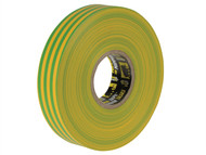 Everbuild EVB2ELECYLGN - Electrical Insulation Tape Yellow/Green 19mm x 33m