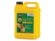 Everbuild EVBWOOD5 - 502 All Purpose Weatherproof Wood Adhesive 5 Litre