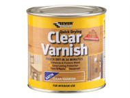 Everbuild EVBWVARCLS02 - Quick Dry Wood Varnish Satin Clear 250ml
