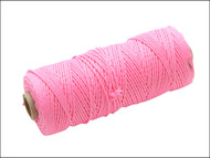Faithfull FAIBLHVP - Hi Vis Nylon Brick Line 105m - Pink