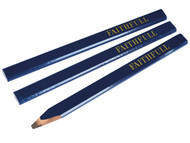 Faithfull FAICPB - Carpenters Pencils - Blue / Soft (Pack of 3)