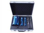 Faithfull FAIDCKIT7 - Diamond Core Drill Kit & Case Set of 7