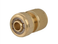 Faithfull FAIHOSEWC - Brass Female Water Stop Connector 12.5mm (1/2in)