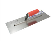 Faithfull FAISGFT16PW - Pre Worn Plasterers Finishing Trowel Soft Grip Handle 16in x 5in