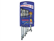 Faithfull FAISPARAT6S - Ratchet Combination Spanner Flex Head Set of 6