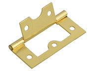 Forge FGEHNGFLBP60 - Flush Hinge Brass Finish 60mm (2.5in)Pack of 2