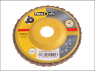 Flexovit FLV27528 - Flap Discs For Angle Grinders 125mm 40g (1)
