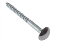 Forgefix FORMS114CPM - Mirror Screw Chrome Domed Top Slotted CSK ST ZP 1.1/4 x 8 Bag 10