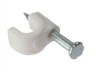 Forgefix FORRCC56W - Cable Clip Round White 5-6mm Box 100