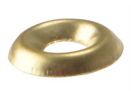 Forgefix FORSCW10BM - Screw Cup Washers Solid Brass Polished No.10 Bag 200