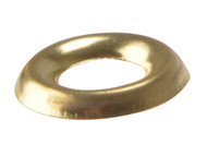 Forgefix FORSCW8BM - Screw Cup Washers Solid Brass Polished No.8 Bag 200