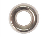 Forgefix FORSCW8NM - Screw Cup Washers Solid Brass Nickel Plated No.8 Bag 200