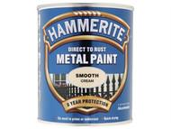 Hammerite HMMSFCR750 - Direct to Rust Smooth Finish Metal Paint Cream 750ml