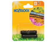 Hozelock HOZ2768 - Straight Connector 13mm (2 Pack)