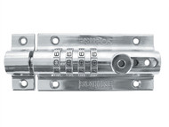 Henry Squire HSQCOMBI2CH - Combi 2 Re-Codeable Locking Bolt 120mm - Chrome
