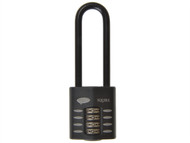 Henry Squire HSQCP4025 - CP40/2.5 Combination Padlock 4-Wheel 40mm Extra Long Shackle 63mm