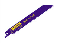 IRWIN IRW10504150 - 606R 150mm Sabre Saw Blade Fast Cutting Wood Pack of 5