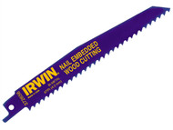 IRWIN IRW10504155 - 656R 150mm Sabre Saw Blade Nail Embedded Wood Cut Pack of 5