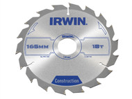 IRWIN IRW1897193 - Circular Saw Blade 165 x 30mm x 18T ATB