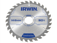 IRWIN IRW1897194 - Circular Saw Blade 165 x 30mm x 30T ATB