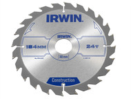 IRWIN IRW1897197 - Circular Saw Blade 184 x 30mm x 24T ATB