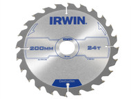 IRWIN IRW1897201 - Circular Saw Blade 200 x 30mm x 24T ATB