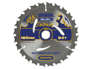 IRWIN IRW1897362 - Weldtec Circular Saw Blade 160 x 20mm x 24T ATB