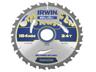IRWIN IRW1897368 - Weldtec Circular Saw Blade 184 x 30mm x 24T ATB