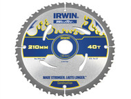 IRWIN IRW1897386 - Weldtec Circular Saw Blade 210 x 30mm x 40T ATB