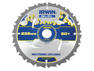 IRWIN IRW1897387 - Weldtec Circular Saw Blade 235 x 30mm x 20T ATB
