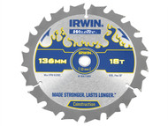 IRWIN IRW1897390 - Weldtec Cordless Circular Saw Blade 136 x 10mm x 18T ATB C