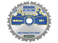 IRWIN IRW1897392 - Weldtec Cordless Circular Saw Blade 165 x 20mm x 18T ATB C
