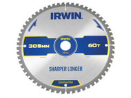 IRWIN IRW1897435 - Construction Circular Saw Blade 305 x 30mm x 60T ATB/Neg M