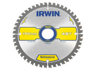 IRWIN IRW1897440 - Multi Material Circular Saw Blade 190 x 30mm x 48T TCG/Neg