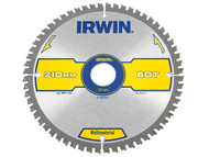 IRWIN IRW1897441 - Multi Material Circular Saw Blade 210 x 30mm x 60T TCG/Neg