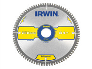 IRWIN IRW1897442 - Multi Material Circular Saw Blade 216 x 30mm x 84T TCG/Neg