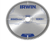 IRWIN IRW1907779 - Professional Circular Saw Blade 250 x 30mm x 100T - Aluminium