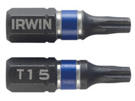 IRWIN IRW1923328 - Impact Screwdriver Bits Torx T15 25mm Pack of 2