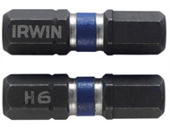 IRWIN IRW1923348 - Impact Screwdriver Bits Hex 6 25mm Pack of 2