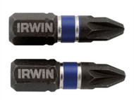 IRWIN IRW1923356 - Impact Screwdriver Bits Pozi PZ2 25mm Pack of 10