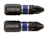 IRWIN IRW1923357 - Impact Screwdriver Bits Pozi PZ2 25mm Pack of 20
