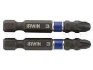 IRWIN IRW1923361 - Impact Screwdriver Bits Pozi PZ3 50mm Pack of 2
