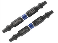 IRWIN IRW1923385 - Impact Double Ended Screwdriver Bits Torx T20 60mm Pack of 2