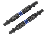 IRWIN IRW1923387 - Impact Double Ended Screwdriver Bits Torx T25 60mm Pack of 2