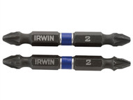 IRWIN IRW1923409 - Impact Double Ended Screwdriver Bits Pozi PZ2 60mm Pack of 10